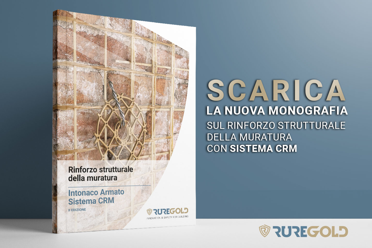 La nuova monografia sul rinforzo strutturale con intonaco armato -Sistema CRM di Ruregold: scaricala!