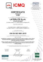 certificato qualità ISO 9001 ICMQ Ruregold