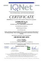 certificato qualità ISO 9001 IQNET Ruregold